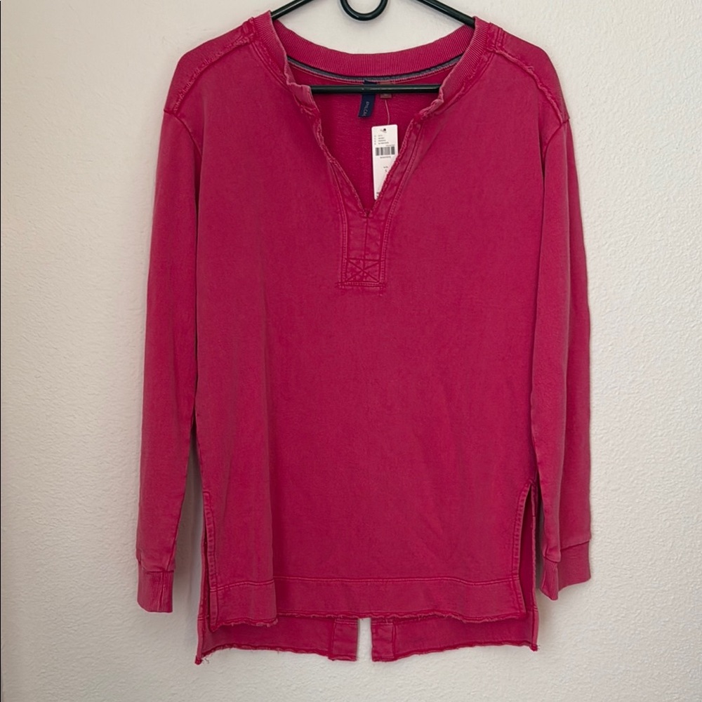 Pilcro by Anthropologie Split Hem Tunic Top